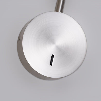 Pivoting Arm LED Reading Light Metal Wall Sconce Bedside Task Lamp Modern 9.4 in Contemporary Fixture for Bedroom Hallway US Adjustable
