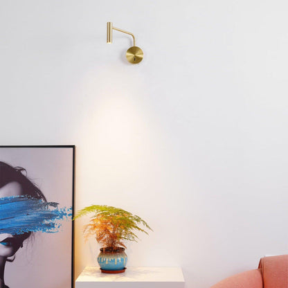 Pivoting Arm LED Reading Light Metal Wall Sconce Bedside Task Lamp Modern 9.4 in Contemporary Fixture for Bedroom Hallway US Adjustable