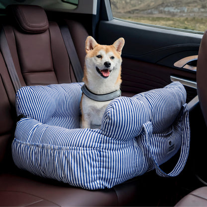 Dog Car Seat, Dog Bed for Car Travel with Safety Straps and Tether, Dog Booster Seat with Washable Cover