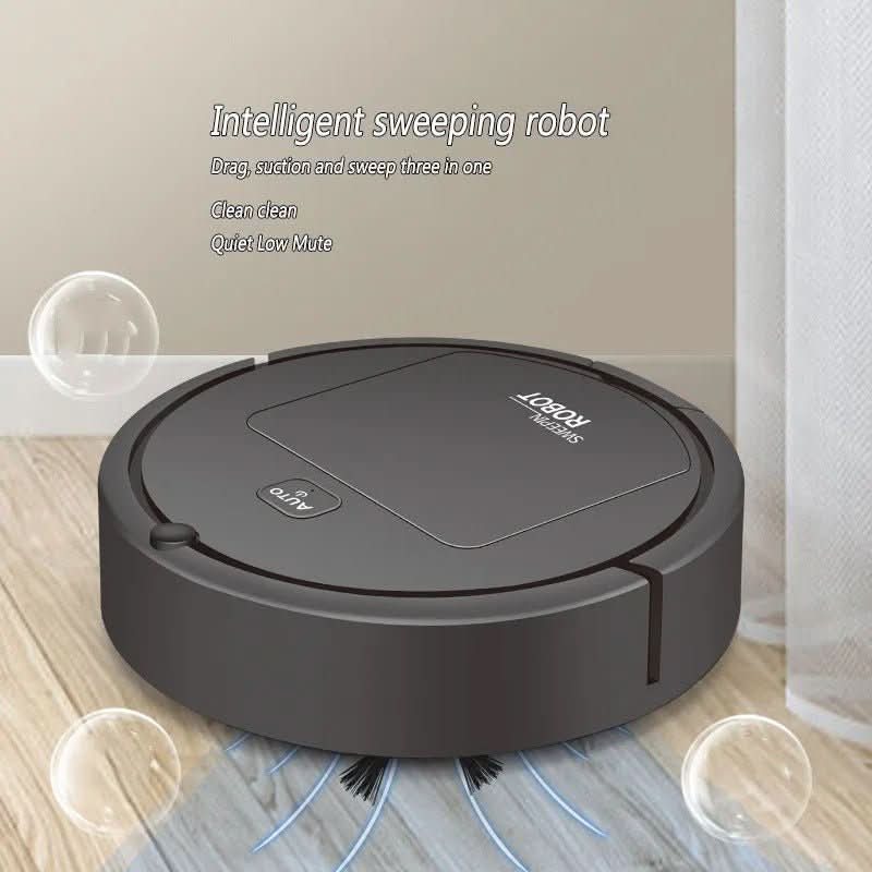 Automatic Robotic Vacuum for Tile & Hardwood Floors 1800 sq ft Coverage Self-Navigating Quiet Pet Hair Dust Removal for Apartments Homes Low