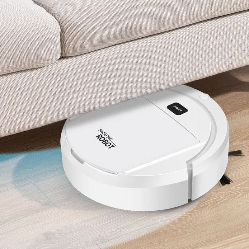 Automatic Robotic Vacuum for Tile & Hardwood Floors 1800 sq ft Coverage Self-Navigating Quiet Pet Hair Dust Removal for Apartments Homes Low