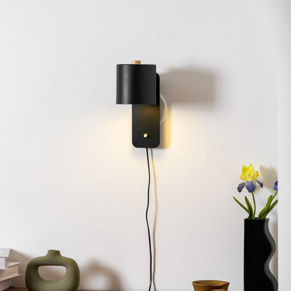 Adjustable Metal Wall Sconce with 350° Swivel Head for Bedroom Reading Nook Living Room Hallway Ambient Task Lighting E26 Socket 5 in Dia 12