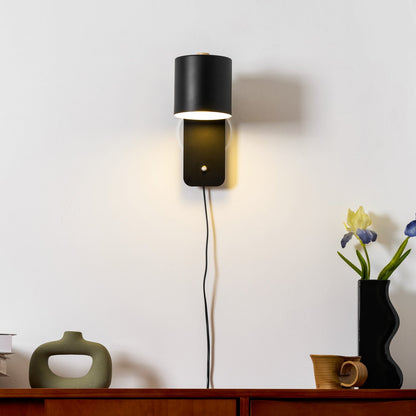 Adjustable Metal Wall Sconce with 350° Swivel Head for Bedroom Reading Nook Living Room Hallway Ambient Task Lighting E26 Socket 5 in Dia 12