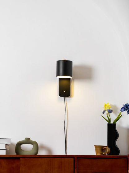 Adjustable Metal Wall Sconce with 350° Swivel Head for Bedroom Reading Nook Living Room Hallway Ambient Task Lighting E26 Socket 5 in Dia 12