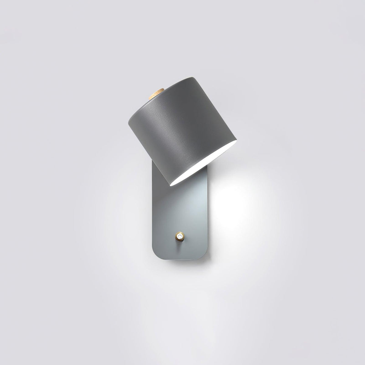 Adjustable Wall Sconce with Swivel Head Metal & Wood Construction 12-Inch Height for Bedroom and Living Room Light