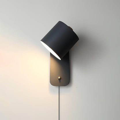 Adjustable Metal Wall Sconce with 350° Swivel Head for Bedroom Reading Nook Living Room Hallway Ambient Task Lighting E26 Socket 5 in Dia 12
