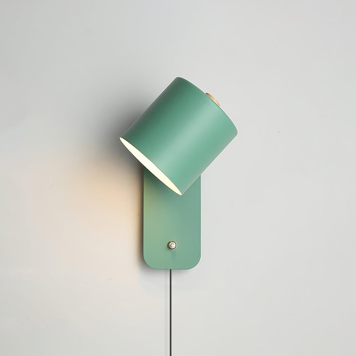 Adjustable Metal Wall Sconce with 350° Swivel Head for Bedroom Reading Nook Living Room Hallway Ambient Task Lighting E26 Socket 5 in Dia 12