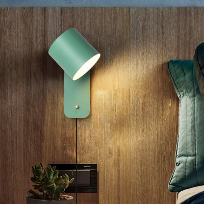 Adjustable Metal Wall Sconce with 350° Swivel Head for Bedroom Reading Nook Living Room Hallway Ambient Task Lighting E26 Socket 5 in Dia 12