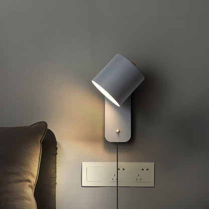 Adjustable Metal Wall Sconce with 350° Swivel Head for Bedroom Reading Nook Living Room Hallway Ambient Task Lighting E26 Socket 5 in Dia 12