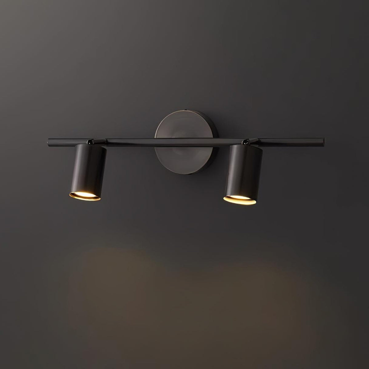 Pivoting Metal Track Spotlight Fixture 350° Swivel Wall & Ceiling Mount LED Accent Light for Living Room Bedroom Kitchen Gallery Art Display