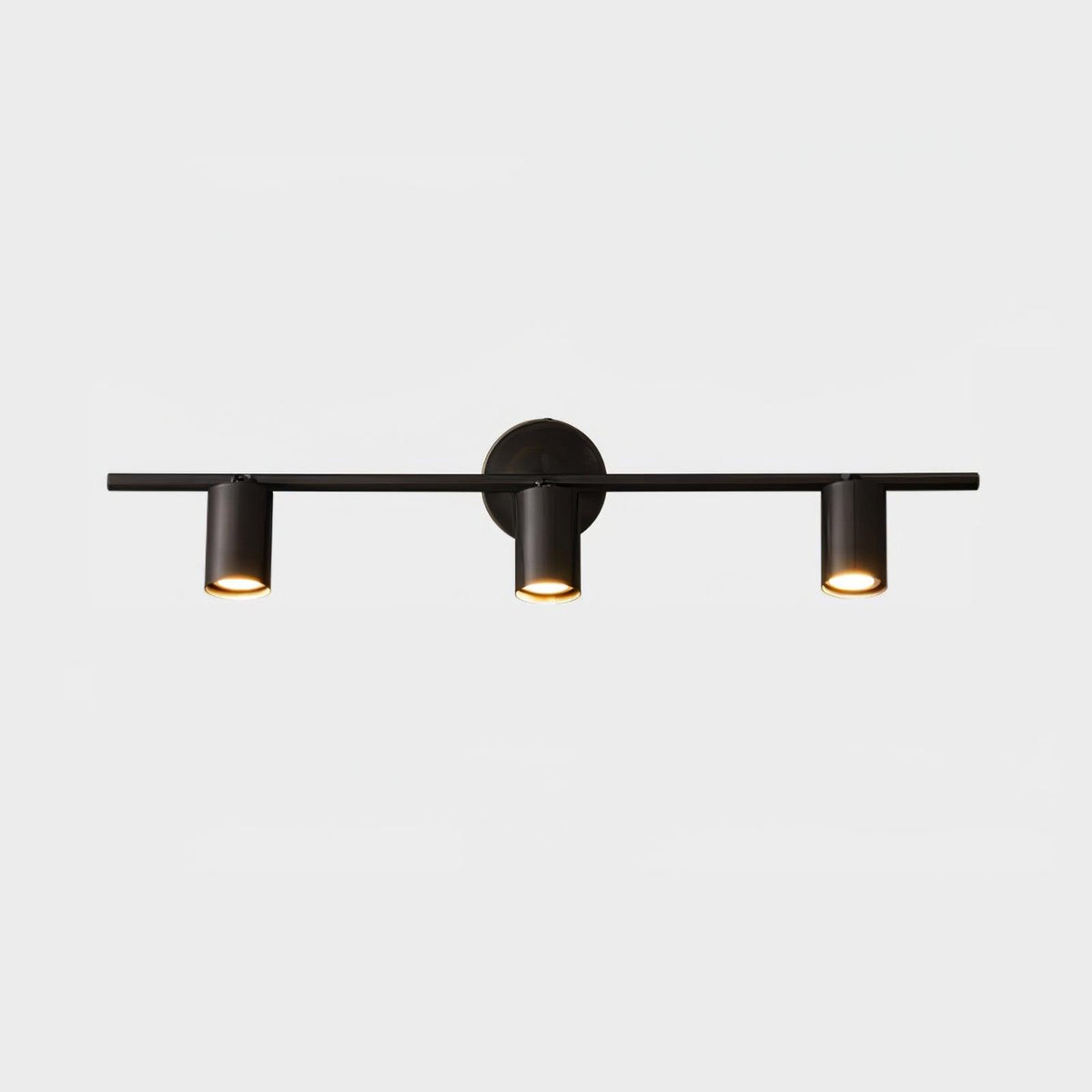 Pivoting Metal Track Spotlight Fixture 350° Swivel Wall & Ceiling Mount LED Accent Light for Living Room Bedroom Kitchen Gallery Art Display