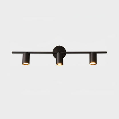 Pivoting Metal Track Spotlight Fixture 350° Swivel Wall & Ceiling Mount LED Accent Light for Living Room Bedroom Kitchen Gallery Art Display