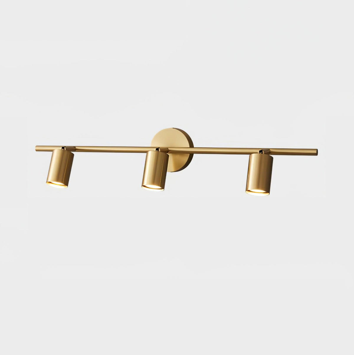 Pivoting Metal Track Spotlight Fixture 350° Swivel Wall & Ceiling Mount LED Accent Light for Living Room Bedroom Kitchen Gallery Art Display