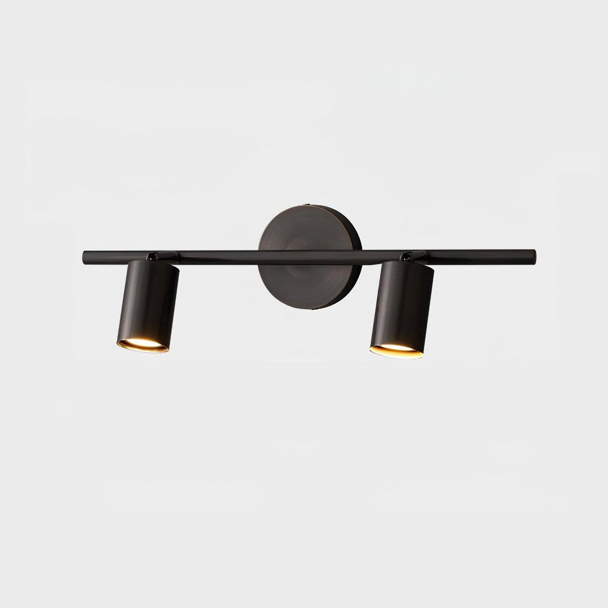 Pivoting Metal Track Spotlight Fixture 350° Swivel Wall & Ceiling Mount LED Accent Light for Living Room Bedroom Kitchen Gallery Art Display