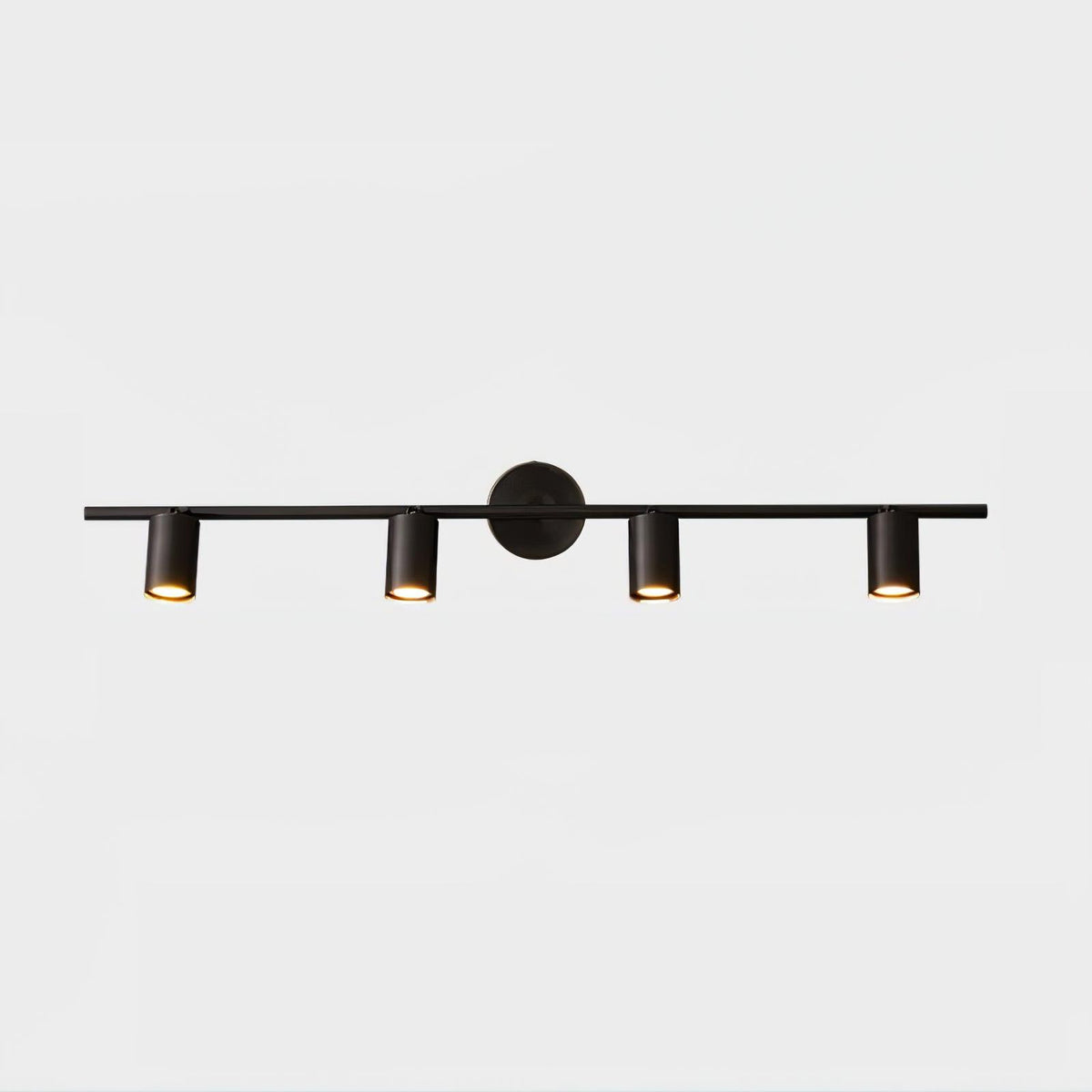 Pivoting Metal Track Spotlight Fixture 350° Swivel Wall & Ceiling Mount LED Accent Light for Living Room Bedroom Kitchen Gallery Art Display