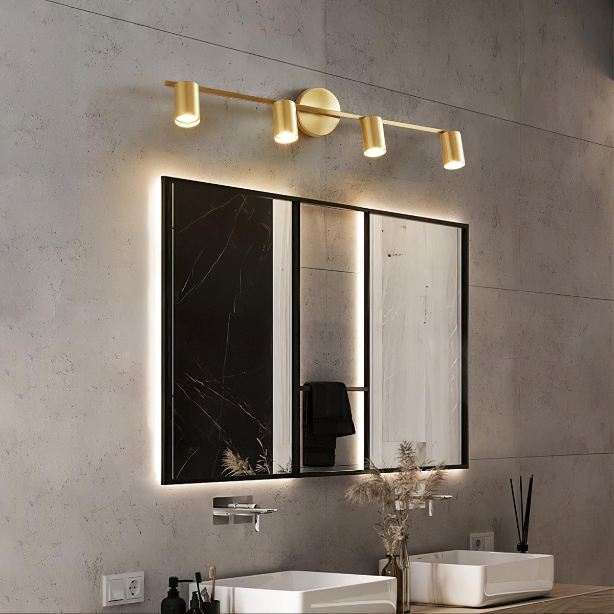 Pivoting Metal Track Spotlight Fixture 350° Swivel Wall & Ceiling Mount LED Accent Light for Living Room Bedroom Kitchen Gallery Art Display