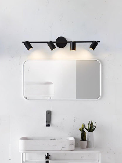Pivoting Metal Track Spotlight Fixture 350° Swivel Wall & Ceiling Mount LED Accent Light for Living Room Bedroom Kitchen Gallery Art Display