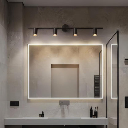 Pivoting Metal Track Spotlight Fixture 350° Swivel Wall & Ceiling Mount LED Accent Light for Living Room Bedroom Kitchen Gallery Art Display