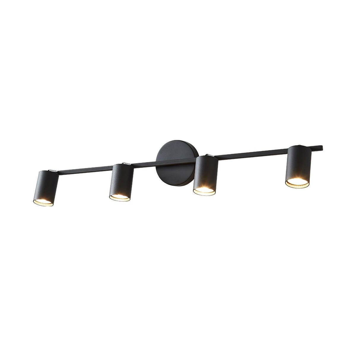 Pivoting Metal Track Spotlight Fixture 350° Swivel Wall & Ceiling Mount LED Accent Light for Living Room Bedroom Kitchen Gallery Art Display