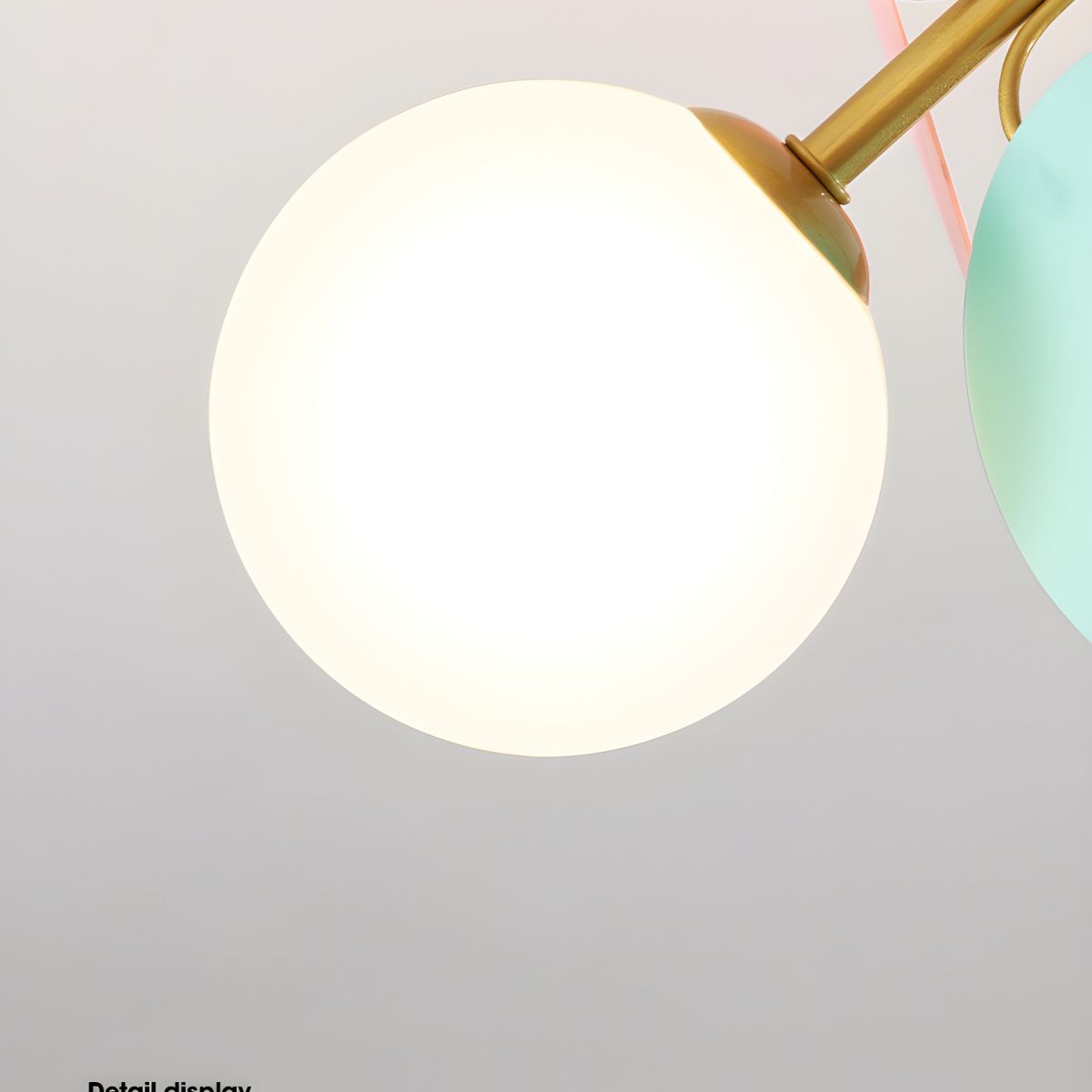 Flush-Mount Pastel Ceiling Light 10 in Diameter Metal & Acrylic for Kids Room Bedroom Office Home Nursery Small Space Overhead Lighting