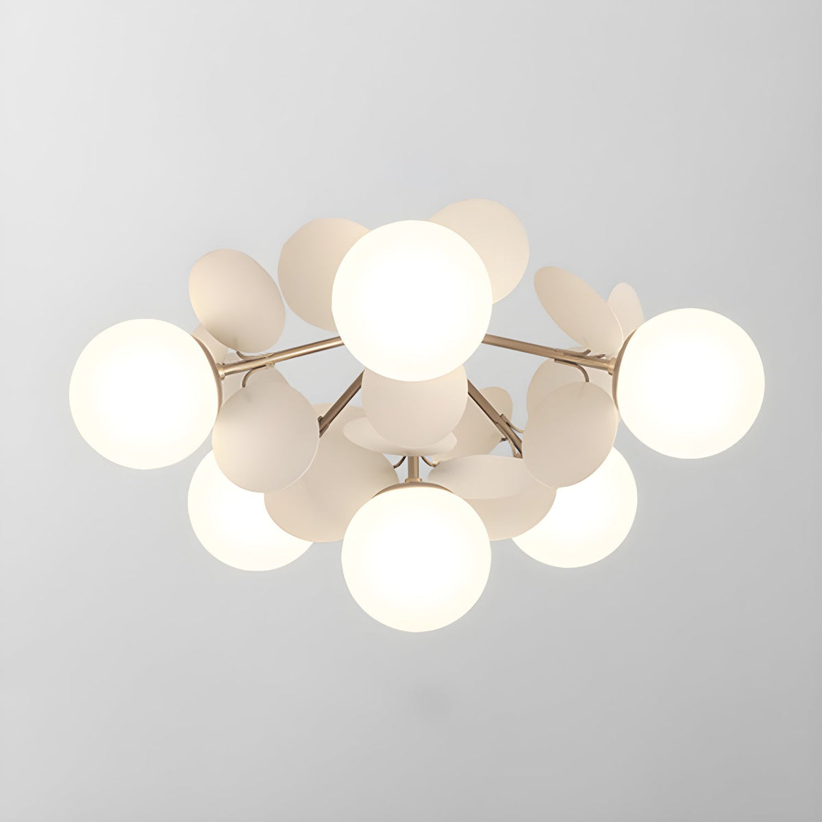 Flush-Mount Pastel Ceiling Light 10 in Diameter Metal & Acrylic for Kids Room Bedroom Office Home Nursery Small Space Overhead Lighting