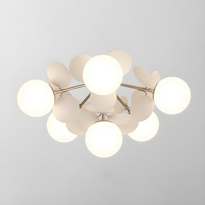 Flush-Mount Pastel Ceiling Light 10 in Diameter Metal & Acrylic for Kids Room Bedroom Office Home Nursery Small Space Overhead Lighting