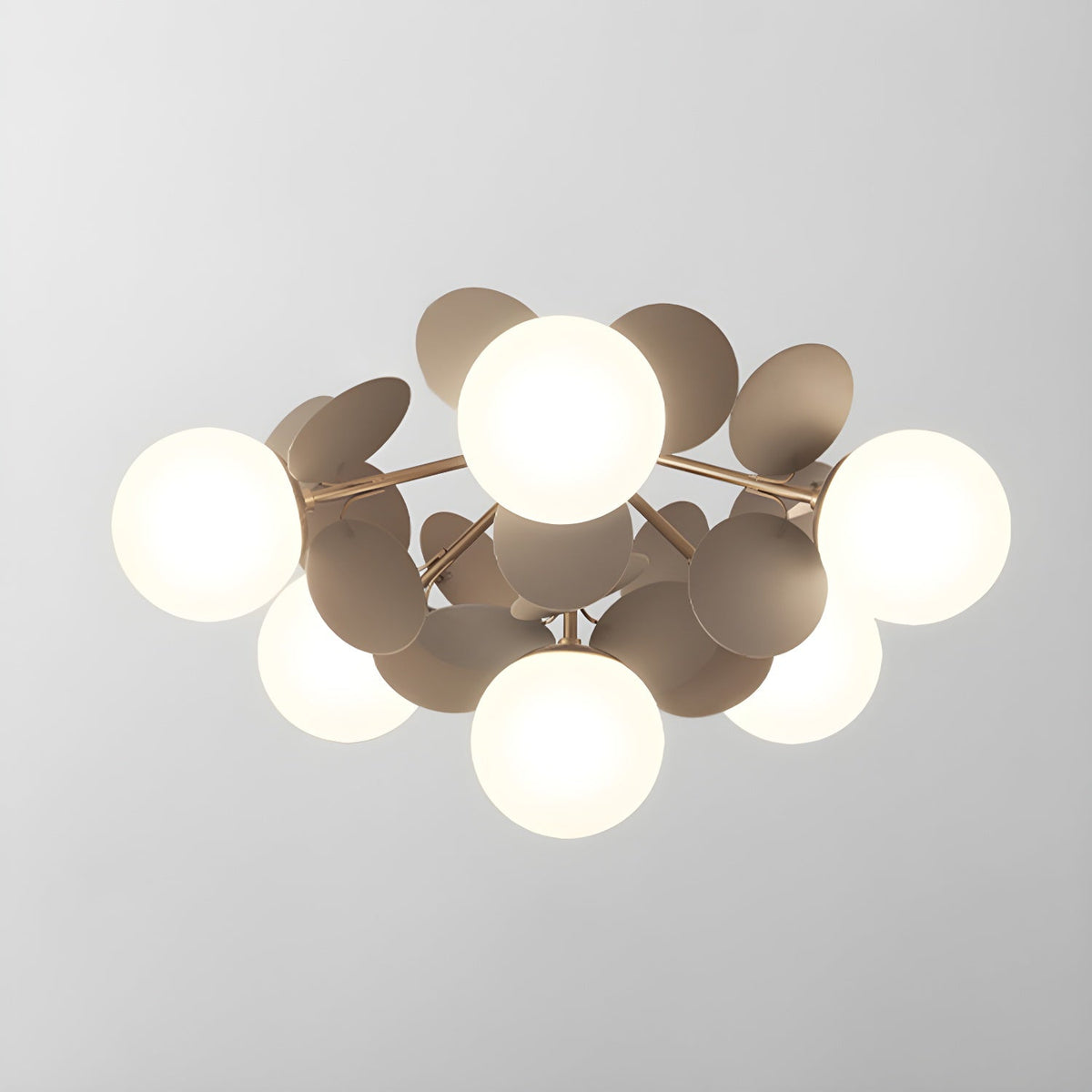 Flush-Mount Pastel Ceiling Light 10 in Diameter Metal & Acrylic for Kids Room Bedroom Office Home Nursery Small Space Overhead Lighting
