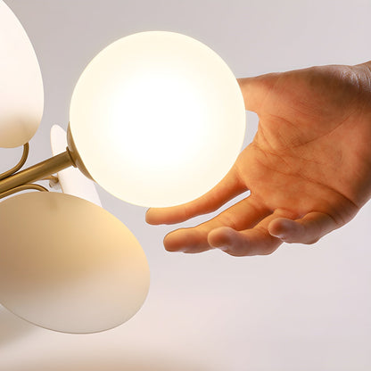 Flush-Mount Pastel Ceiling Light 10 in Diameter Metal & Acrylic for Kids Room Bedroom Office Home Nursery Small Space Overhead Lighting