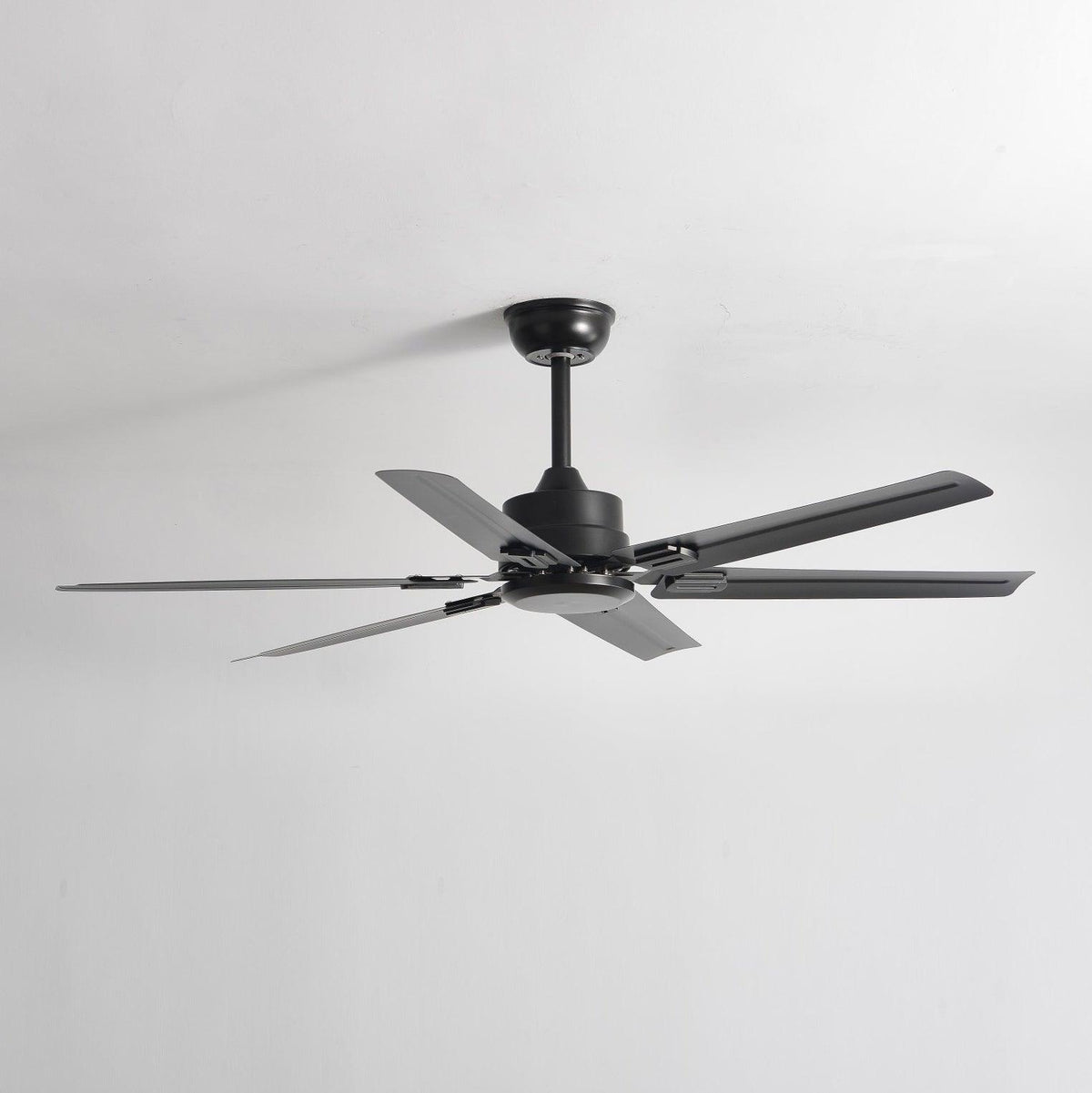 52-Inch Industrial Ceiling Fan with Metal Blades for Living Room & Bedroom | Modern 3-Speed Fan for Home Cooling