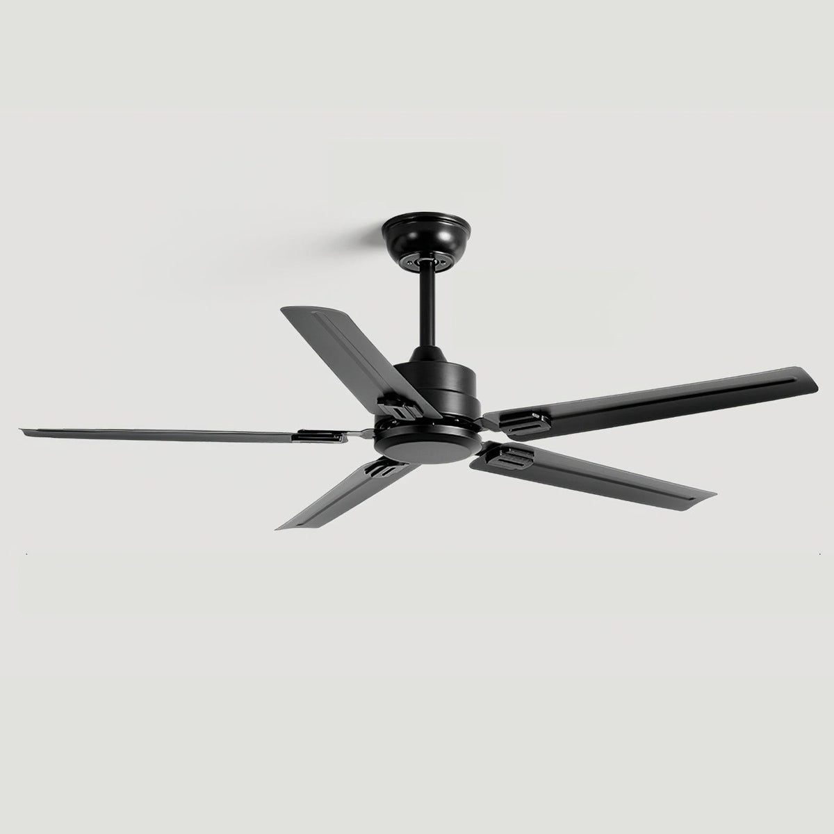 52-Inch Industrial Ceiling Fan with Metal Blades for Living Room & Bedroom | Modern 3-Speed Fan for Home Cooling