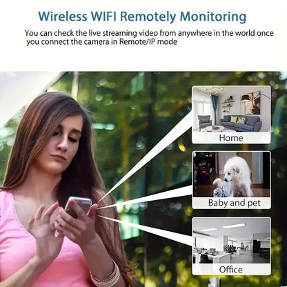 Indoor Security Camera with Night Vision, Wireless Security Camera for Home, WiFi Nanny Cam with Two Way Audio