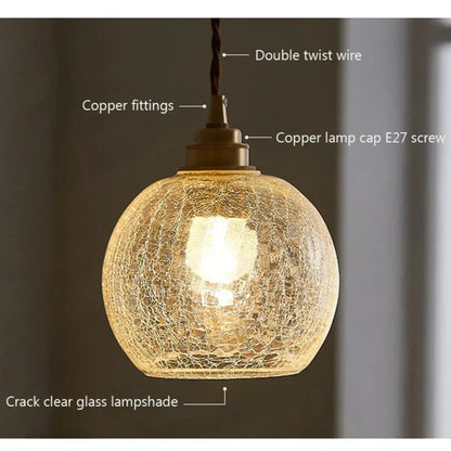 Clear Glass Hanging Lamp E27 Socket 6 in Diameter Scandinavian Style for Dining Room Kitchen Island Over Table Adjustable Cord Modern Minima