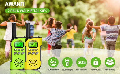 Adventure Talkies | Kids Walkie Talkies with Long Range & Flashlight | Rechargeable Communication for Outdoor Fun