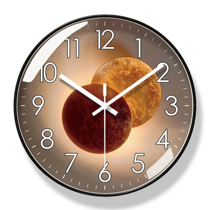 Modern Silent Wall Clock – Non-Ticking Quartz Movement – Sleek Minimalist Design for Living Room, Bedroom & Office Decor