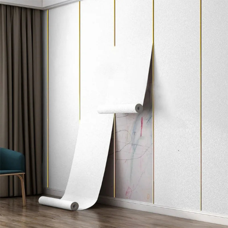 3D Foam Wall Covering Self-Adhesive Fabric-Look Panels Peel and Stick Waterproof Textured Decor for Bedroom Living Room DIY Renovation Rente