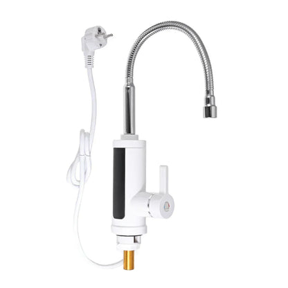 Instant Hot Water Electric Kitchen Faucet 3000W Tankless Tap for Sink 86-140°F Dual-Handle Cold & Heated Water Dispenser Fast Heating Stainl