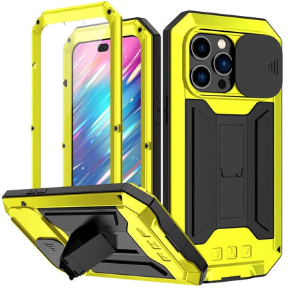 Military-Grade iPhone 14/13 Case with Built-In Screen Shield – Full-Body Defense for Drop, Scratch & Impact