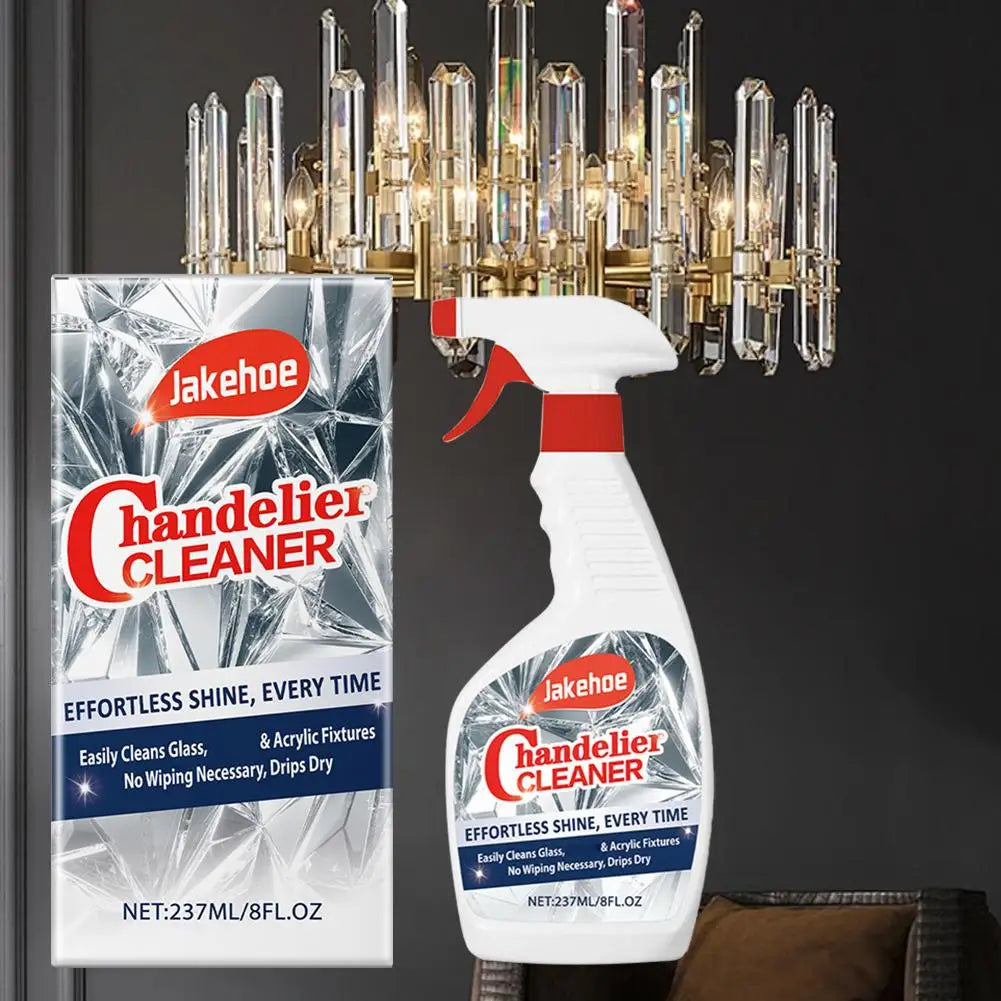 Crystal Chandelier Cleaner Spray 8 oz Streak-Free Formula for Glass Lighting Fixtures Mirrors and Reflective Surfaces Home Care