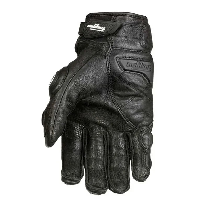 Gloves for Motorcyclists, Leather Motorcycle Gloves with Carbon Fiber Knuckles, Waterproof Touchscreen Riding Gloves