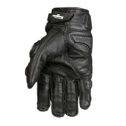 Gloves for Motorcyclists, Leather Motorcycle Gloves with Carbon Fiber Knuckles, Waterproof Touchscreen Riding Gloves