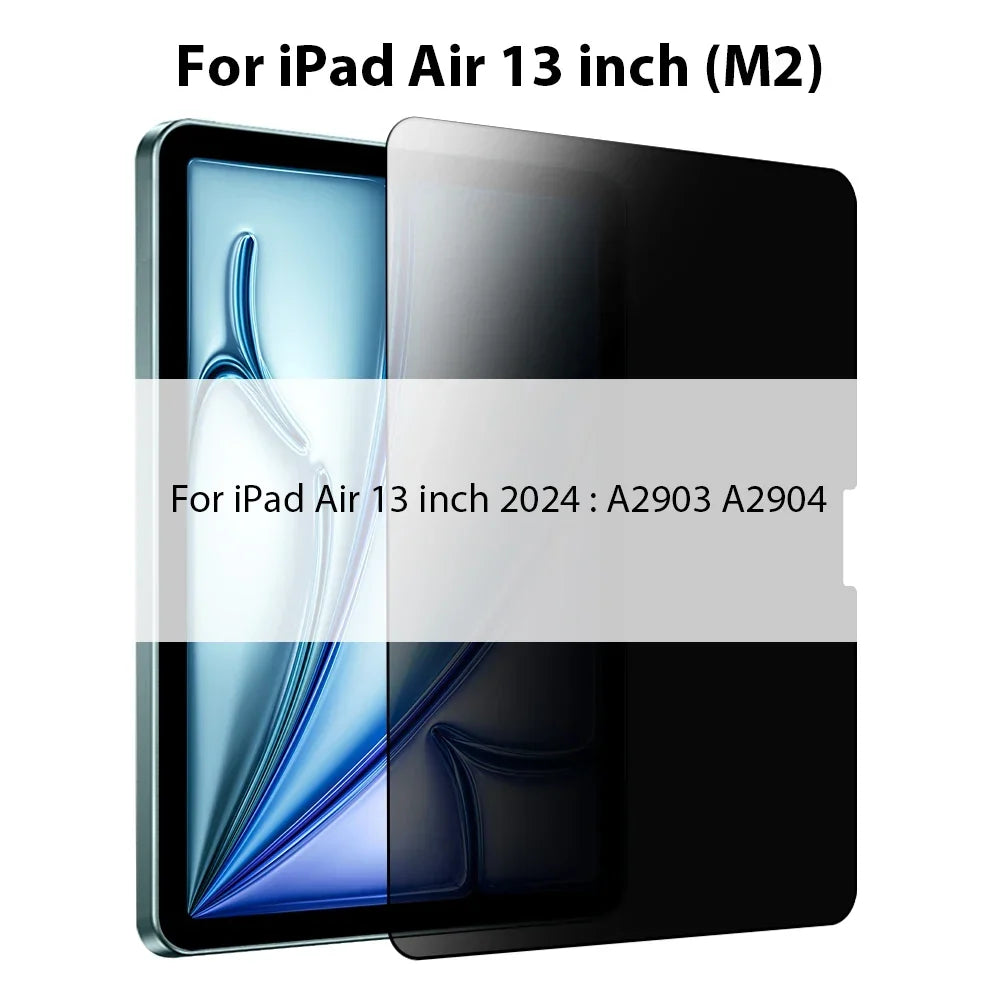 Anti-Spy Tempered Glass iPad Shield – Privacy Viewing Angle Control Screen Guard
