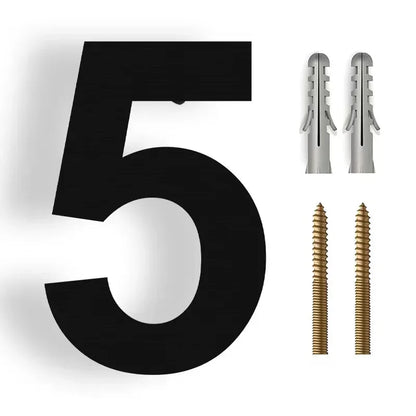 3D Floating House Number Modern Stainless Steel Outdoor Weather Resistant Wall Mount Address Sign for Front Door Entrance Home Office