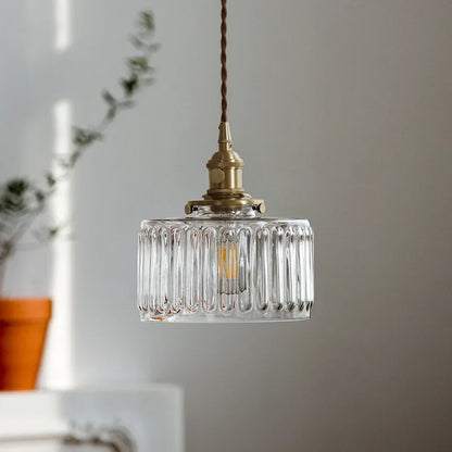 Glass Dome Drop Light E27 Socket Adjustable Cord 7-Inch Shade Textured Finish Kitchen Island Dining Area Copper Accent