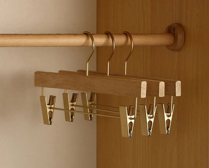 Premium Wood Suit Hangers with Pants Bar 1.6 in Wide Shoulder Support for Jackets Blazers Coats Closet Organization Heavy Duty Wooden Garmen