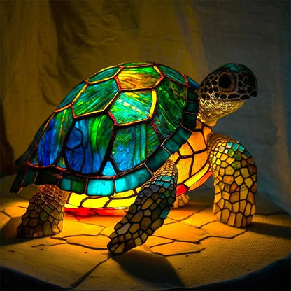 Solar Turtle Garden Light LED Outdoor Decorative Lantern with Realistic Shell Design for Patio Yard Pathway