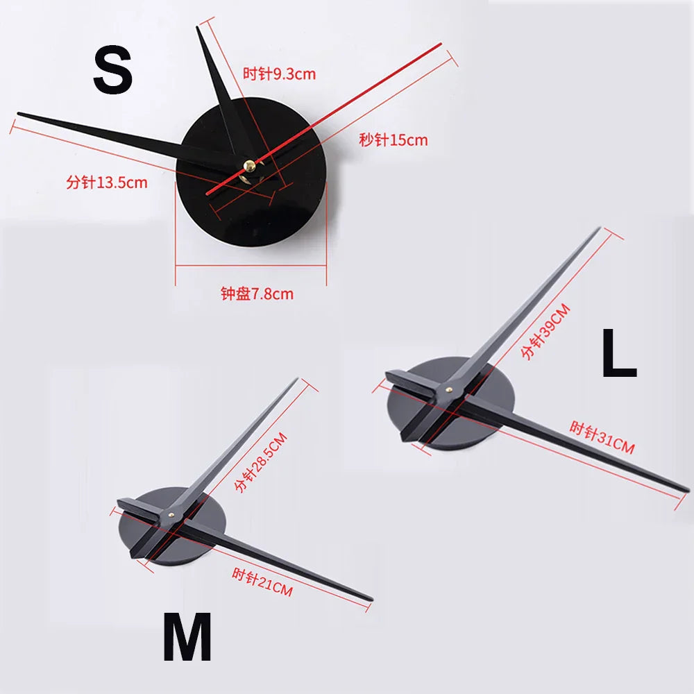 Modern Acrylic Wall Clock | Large Mirror Finish Design for Elegant Home Decor