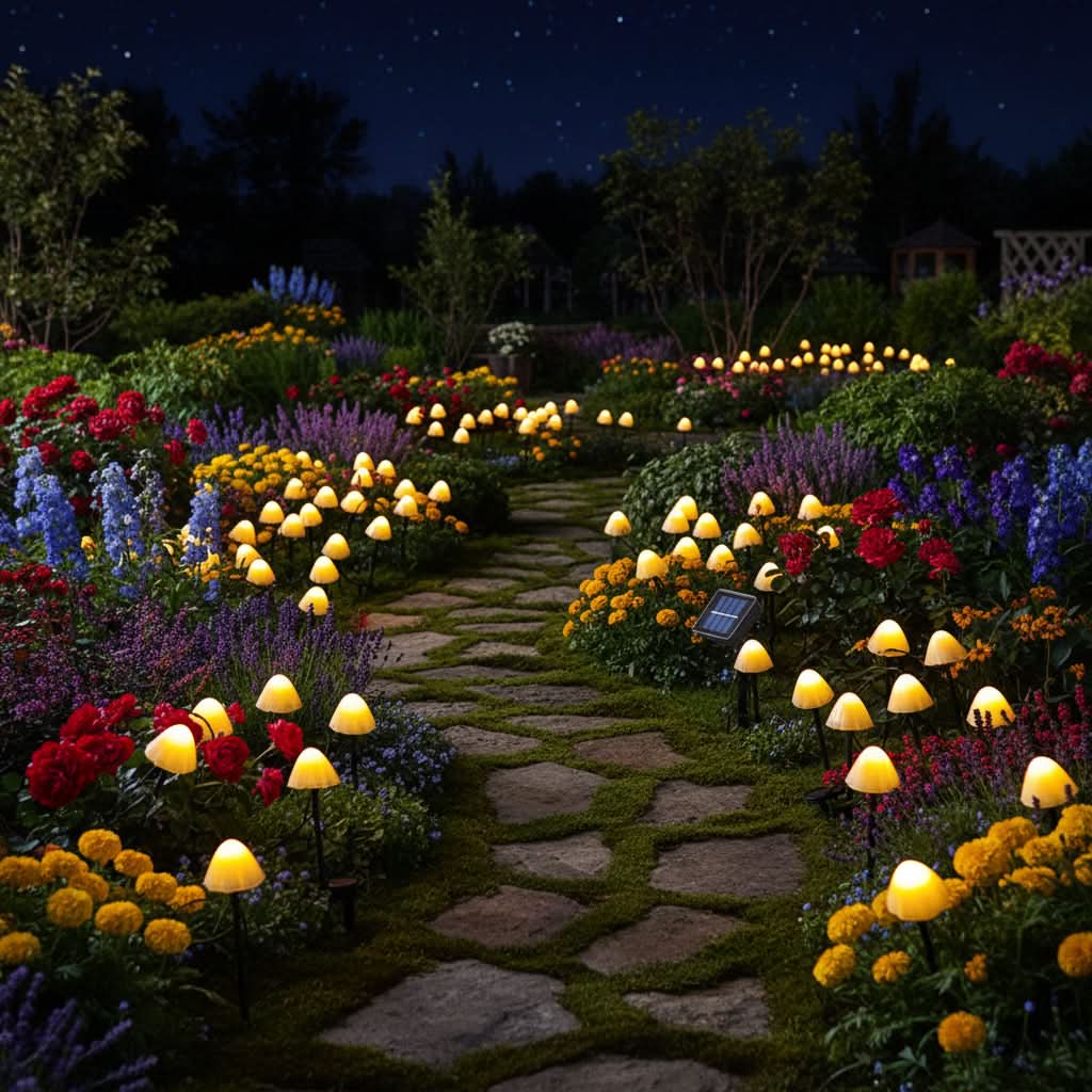 MUSHLIVA – Solar Mushroom Fairy Lights for Garden Landscapes