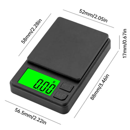 Digital Pocket Scale 1000g x 0.1g Precision Kitchen Food Jewelry Scale with Backlit LCD Display for Travel Weighing Grams Ounces