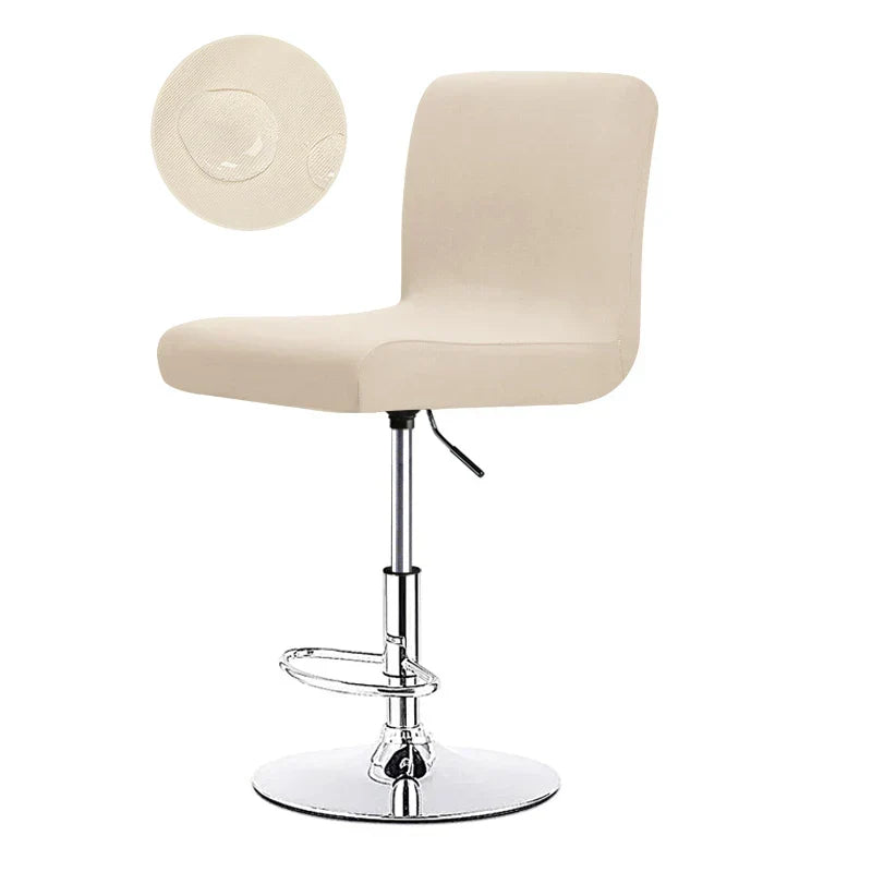 Stretch Bar Stool Cover | Universal Fit Chair Slipcover for Kitchen Counter Stools, Dining Room & Home Bar Seating Protection | Waterproof
