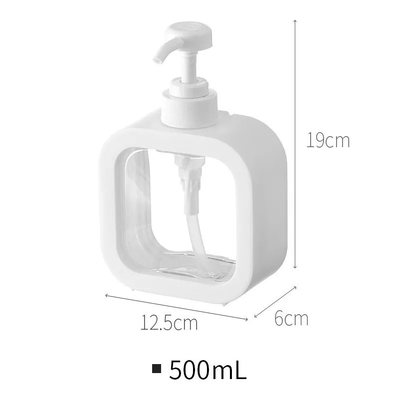Countertop Liquid Soap Pump Dispenser with Press Mechanism for Bathroom Vanity, Kitchen Sink & Shower | Modern Minimalist Scandinavian Desig
